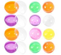 BESPORTBLE Lot de 50 Capsules en Plastique Rechargeables, Boules de Rangement Colorées pour Distributeurs de Chewing-gums, Idées de Cadeaux Et de Fêtes Amusantes