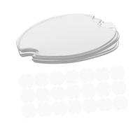 BESPORTBLE Lot de 50 Cartes Présentoirs à Bagues en Plastique Rondes Support Solide pour Bijoux Étagère pour Expositions pour et Stockage à Domicile