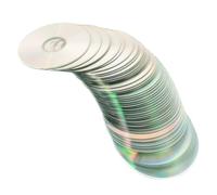 BESPORTBLE Lot de 50 Disques CD Vierges en Plastique Argentés pour Bricolage Diy, Disques Décoratifs Soi-même, Adaptés aux Garçon et Filles pour Développer Leurs Capacités Manuelles