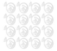 BESPORTBLE Lot de 50 Marque-Verres en Papier Blanc pour Mariage Étiquettes Identifiants de Boissons Résistantes Décoration Festive pour Verres à Vin Standard - Accessoire Pratique pour