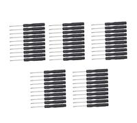 BESPORTBLE Lot de 50 Tournevis pour Réparation De Montres Extracteur De Vis Outil De Démontage Extracteur De Vis en Acier Outils De Levage De Goupilles Forme en V Noir Acier 45#
