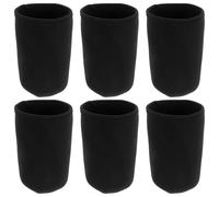 BESPORTBLE Lot de 6 Abat-Jours Occultants Noirs pour Bocaux Mason, Couvercles Hydroponiques pour Culture de Germes, Accessoires Compatibles Bocaux à Germination, Protection Lumière Jardinage