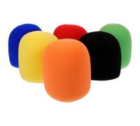 BESPORTBLE Lot de 6 Bonnettes Anti-vent en Mousse Épaissie pour Microphone Portable, Housse de Micro Multicolore, Compatible Micro Standard, Protection Bruit et Souffle pour Usage Ktv