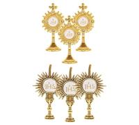 BESPORTBLE Lot de 6 Broches Croix en Alliage de Zinc Doré, Accessoires Élégants pour Décoration de Communion, Épinglettes Polyvalentes et Souvenir Mémorable pour Filles et Hommes