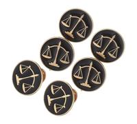 BESPORTBLE Lot de 6 Broches en Métal Forme Balance pour Avocat et Juge - Insigne de Revers Professionnel pour Costume Symbole de Justice Accessoire Léger et Élégant pour Événements