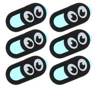 BESPORTBLE Lot de 6 Caches Webcam Coulissants en Abs Ultra-Fins pour Ordinateur Portable, Tablette et PC de Bureau, Protection Privée Anti-espionnage, Couverture Web Pratique et Discrète