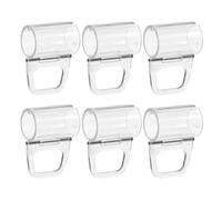 BESPORTBLE Lot de 6 Clips pour Stores Plissés 20 MM Pinces Transparentes Résistantes Fixation Stable pour Rideaux Enrouleurs Accessoires Polyvalents pour Décoration Intérieure et