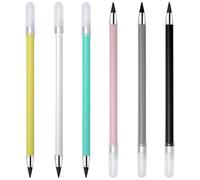 BESPORTBLE Lot de 6 Crayons Éternels à Dessin sans Encre Métal Couleur Aléatoire Crayon Gravé Réutilisable pour Étudiants et Artistes Écriture Pratique et Solide Couleur Aléatoire