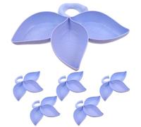 BESPORTBLE Lot de 6 gamelles suspendues pour Animaux - 3 Compartiments pour Hamster, Chinchilla, Lapin - Récipients en Plastique pour Aliments pour Animaux - Anti-Morsure et Anti-éclaboussures