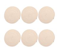BESPORTBLE Lot de 6 Mèches en Coton Blanc 12 CM X 1 M pour Lampe à Huile D’Intérieur et Lanterne Mèche Professionnelle Remplaçable pour Brûleur Kérosène Accessoires pour Lampe à Pétrole