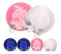 BESPORTBLE Lot de 6 Mini Chapeaux Ajustables en Tissu pour Poules et Oiseaux, Résistants à l'usure, pour Fêtes et Portraits de Famille en Couleurs Variées Couleur Aléatoire