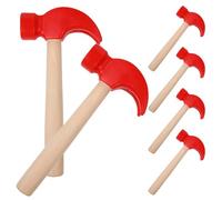 BESPORTBLE Lot de 6 Mini Marteaux en Bois pour Tout-Petits Maillets à Frapper Sécurisés Jeu Éducatif Préscolaire Montessori pour Activités de Bricolage et Fêtes D’Garçon et Filles