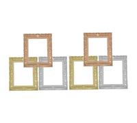 BESPORTBLE Lot de 6 Petits Cadres Photo Miniatures en Résine Colorés, Décoration pour Maison de Poupée, Accessoires Créatifs pour Mini-Maison à Ossature Miniature