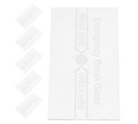 BESPORTBLE Lot de 6 Protections Anti-incendie en Verre pour Interrupteur Manuel, Couverture Résistante la Chaleur et Étanche, Protection Antivandale pour Bouton D'urgence, Usage Sécurité