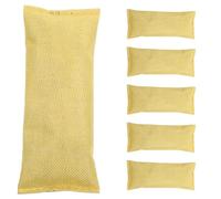 BESPORTBLE Lot de 6 sachets de charbon de bambou pour chaussures et placards, désodorisant anti-odeurs naturel, absorbeur d’humidité en toile de jute, accessoire maison pratique et purificateur d’air