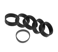 BESPORTBLE Lot de 6 Sangles de Plongée en Caoutchouc Noir 32 MM pour Harnais et Plaque Dorsale Accessoires de Fixation pour Bouteille de Plongée Maintien Sécurisé pour Équipement