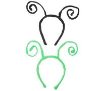 BESPORTBLE Lot de 6 Serrage-Têtes Antennes de Fourmi Noirs et Verts Accessoires Cosplay Adulte pour Déguisement Insecte Halloween Serrage-Tête Léger et Ajustable pour Fête Costumée et Bal