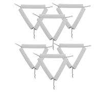 BESPORTBLE Lot De 6 Supports De Creuset Triangulaires en Argile Support De Laboratoire Triangulaire en Céramique Support Triangulaire pour Tube en Céramique Support De Creuset De