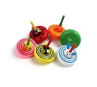BESPORTBLE Lot De 6 Têtes d'animaux en Spirale Jouets Éducatifs pour Enfants Gyroscope Petit en Bois