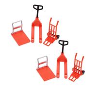 BESPORTBLE Lot de 6 Véhicules Miniatures de Construction pour Garçon et Filles Jouets de Circulation Barricades Routières Simulations de Stationnement Accessoires Éducatifs