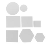 BESPORTBLE Lot de 8 Accessoires de Toile de Fond pour Photographie en Mousse Dure Blanche Cubes Géométriques et Formes Tridimensionnelles Décor Photo Polyvalent pour Studio et Artisanat