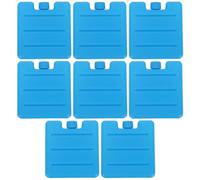 BESPORTBLE Lot de 8 Blocs Réfrigérants Réutilisables pour Glacière 100 ML, de Glace sans Ajout d'eau Bleu, Pack de Glace Portable pour Camping, Randonnée, Pique-niques et Paquet
