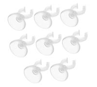 BESPORTBLE Lot de 8 clips de tuyau à ventouse en plastique transparent 16 mm pour aquarium, surface en verre