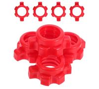 BESPORTBLE Lot de 8 Écrous de Sécurité à Vis Hexagonale pour Haltères 25mm, Accessoires de Fitness Antidérapants en Plastique Robuste, Collier de Serrage à Verrouillage Rapide
