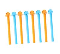 BESPORTBLE Lot de 8 Perchoirs pour Oiseaux en Plastique Coloré Supports Naturels pour Perroquets Perruches et Petits Oiseaux Accessoires de Cage Adaptés pour Griffer et Se Percher