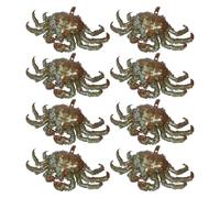 BESPORTBLE Lot de 8 set de Ballons en Aluminium Crabe Royal Réalistes Décoration Gonflable Animaux Marins pour Fête D’Anniversaire Accessoires de Fête Anniversaire Ballons Décoratifs de