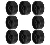 BESPORTBLE Lot de 8 Support Stable Roues Noires en Plastique avec Trou de Montage 8,5mm pour Chauffage de Terrasse Propane pour Réparations et Améliorations de Pieds
