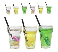 BESPORTBLE Lot De 9 Gobelets pour Maison De Poupée Mini Bouteilles De Vin À L'Échelle 112 Accessoires Miniatures pour Boissons pour Scènes De Bricolage Et Présentations De Modèles