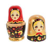 BESPORTBLE Lot de Poupées Gigognes Russes Bois à Couches Artisanal Empilable pour Garçon Fille et Décor de Noël Cadeau Anniversaire pour Filles et Garçons
