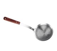 BESPORTBLE Louche Filtrante Inox 304 Passoire Fine 16 Cm, Cuillère Écumoire Résistante la Chaleur, Ustensile la Cuisine pour Fondue, Friture, Tamis Alimentaire Pratique et Solide