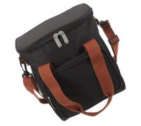 BESPORTBLE Lunch Bag Portable Bento Thermique Noir Repas Simple et Pratique avec Isolation Thermique Conserve Chaud et Froid pour Femmes Hommes et Garçon Fille