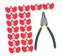BESPORTBLE Lunettes Anti- pour Poulets Rouges avec Pince Installation Protection Bagarres pour et Poules Réduit Blessures et Stress Favorise Troupeau et Productivité