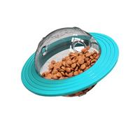 BESPORTBLE Mâcher Distributeur de Nourriture pour Chien, Disque D’Alimentation Lent Multifonction Bleu Ciel, D'entraînement Interactif pour Chiots et Chiens Adultes, Contrôle Vitesse