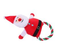 BESPORTBLE Mâcher pour Chien en Peluche Forme Père Noël Style Noël, Améliore L'intelligence et Corrige Le Comportement de Morsure, Apaisant pour Chiot