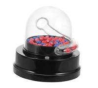 BESPORTBLE Machine à Boules Loterie Électrique Compacte avec Boules Transparentes Jeu de Sélection de Numéros Aléatoires pour Fêtes Bureau et Cadeau Portable