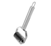 BESPORTBLE Machine à Pâtes Manuelle en Acier Inoxydable Manche Bois Coupe-Pâte Treillis pour Spaghettis Biscuits Pizzas et Outil Cuisine Compact Électricité