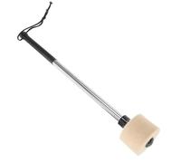 BESPORTBLE Maillet de Batterie en Acier Inoxydable Tête en Feutre de Laine Baguette de Percussion Professionnelle Accessoire Solide pour Entraînement et Concerts Taille Standard pour
