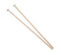 BESPORTBLE Maillets Métalliques pour Percussion Maillets Professionnels à Tête Métal et Manche Bois Ergonomique Baguettes pour Xylophone Glockenspiel et Carillon Sonorité Riche