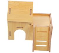 BESPORTBLE Maison de nid de Hamster Jeux Hamster Jeu Hamster maisonnette Hamster Cache Hamster cachette du château des cobayes cachette de Rat d'été Maison de Hamster Maison de cobaye en Bois