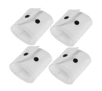 BESPORTBLE Manchettes en Dentelle Blanche Amovibles Col et Poignets Féminins Élégants Style Vintage pour Cérémonie Mariage 2 Paires Boutons Arrondis Décoratifs 3d Raffinés