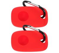 BESPORTBLE Manchon en Silicone Rouge pour Compatible Tile Pro 2022, Lot de 2 Étuis de Protection Résistants aux Rayures, Accessoires Anti-Perte pour Clés, Paquet et Valises, Étui Compatible