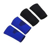 BESPORTBLE Manchons de Compression pour Coude Garçon et Filles 2 Paires Respirants et Élastiques Protection Sportive et Chaleur Taille M Bleu et Noir Adaptés au Basketball et Sports de