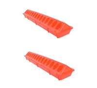 BESPORTBLE Mangeoire Longue en Plastique pour Oiseaux Et Pigeons - Abreuvoir Et Nourrisseur à Volaille - Idéal pour Cailles Et Poules Accessoire Pratique pour Élevage Et Alimentation des