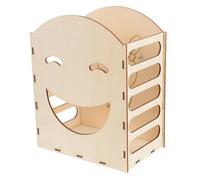 BESPORTBLE Mangeoire pour Lapins Accessoires Alimentation Fixe Près Cage Nettoie Aisément Aliment Frais Support Bois Réduit Déchets Cage Propre