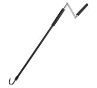 BESPORTBLE Manivelle 59,5x10,5x1,7 Ergonomique Fer Poignée Noir Cm Facile en Robuste pour Enrouleur de Ranger et Store Terrasse pour Pergolas Balcons