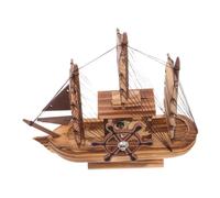 BESPORTBLE Maquette de Bateau Bois Décoratif pour Bureau et Salon Modèle de Voilier Miniature Artisanat Nautique Ornement de Bureau Compact et Élégant Décoration Bois pour Amateurs Histoire